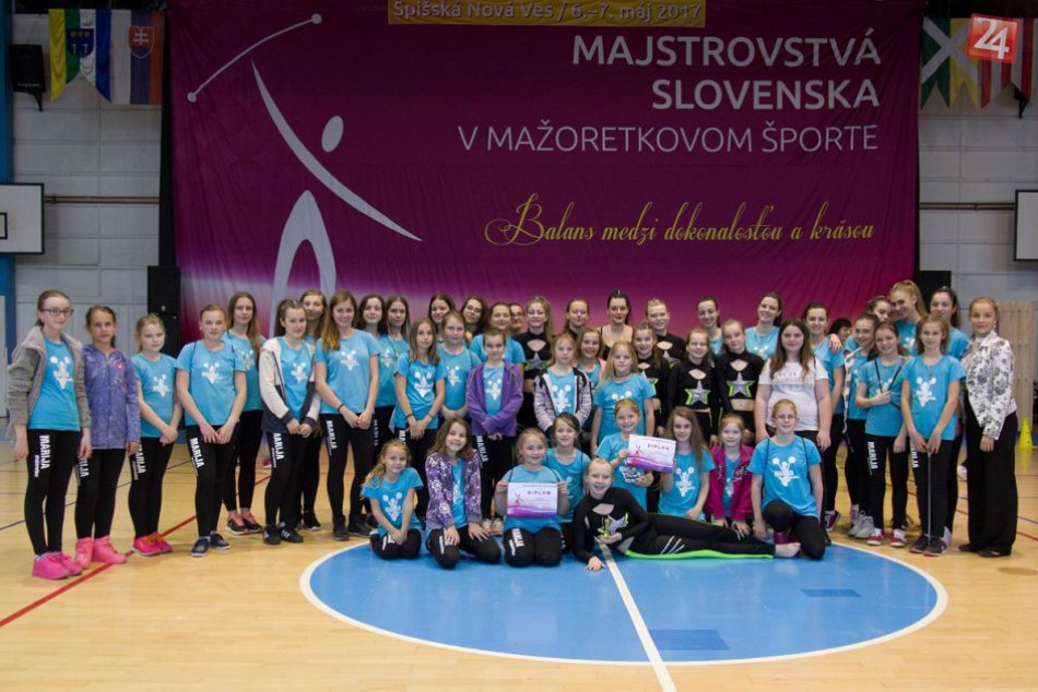 Úspešné považskobystrické mažoretky: Zábery z majstrovstiev Slovenska