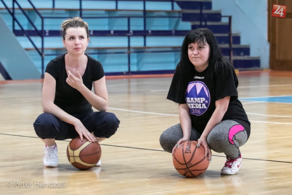 Novinársky basketbalový tréning
