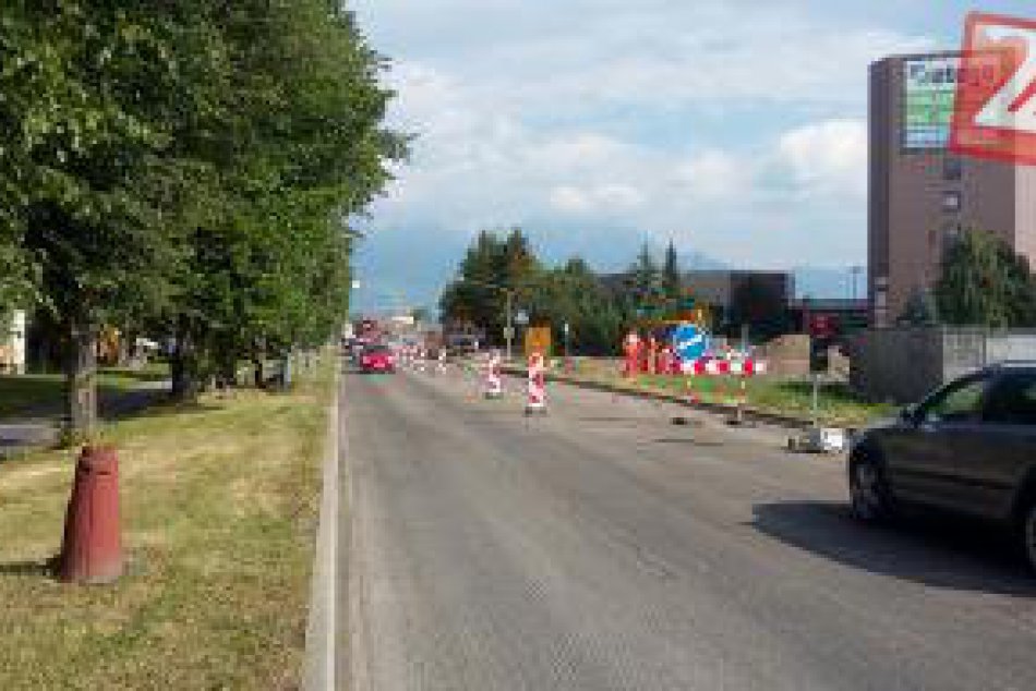 Kruhová križovatka Poprad 06/2017