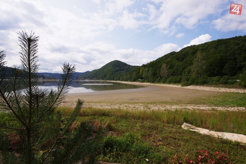Nízka hladina Váhu pri Považskej: Stav na Vodnej nádrži Nosice