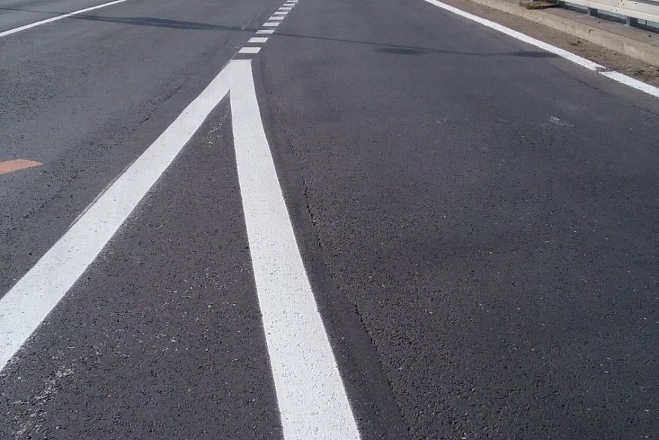 Zrekonštruovaná vozovka na Moste SNP