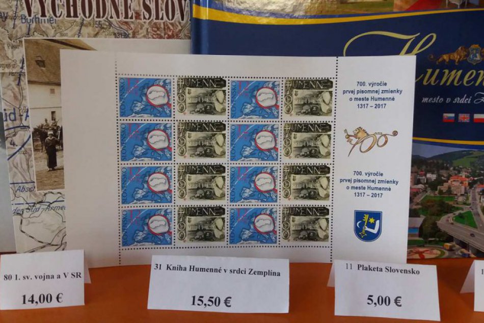 FOTO:  Pri príležitosti 700. výročia Humenného vznikla unikátna známka