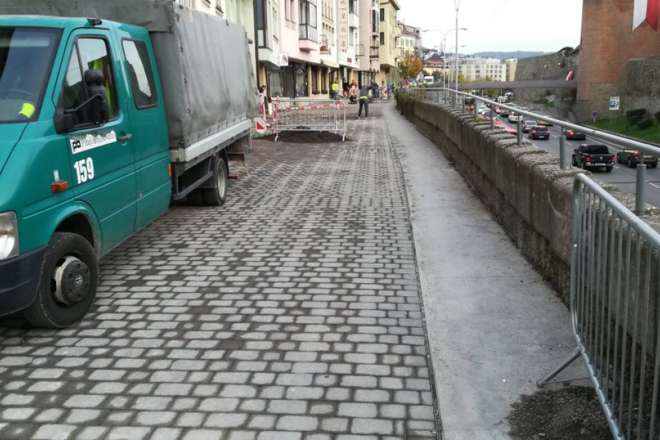 Nová dlažba na Židovskej ulici