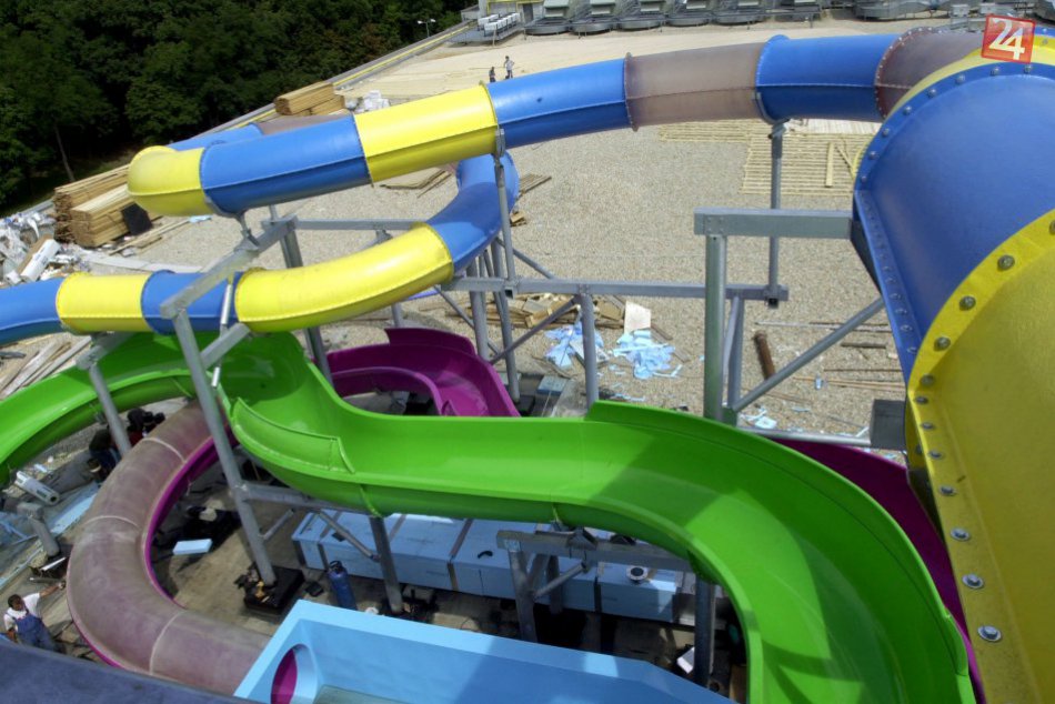 Výstavba aquaparku v Bratislave v roku 2005