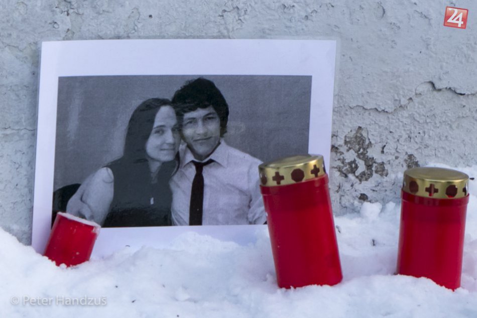 Sviečka za Janka Kuciaka a Martinku Kušnírovú v Poprade
