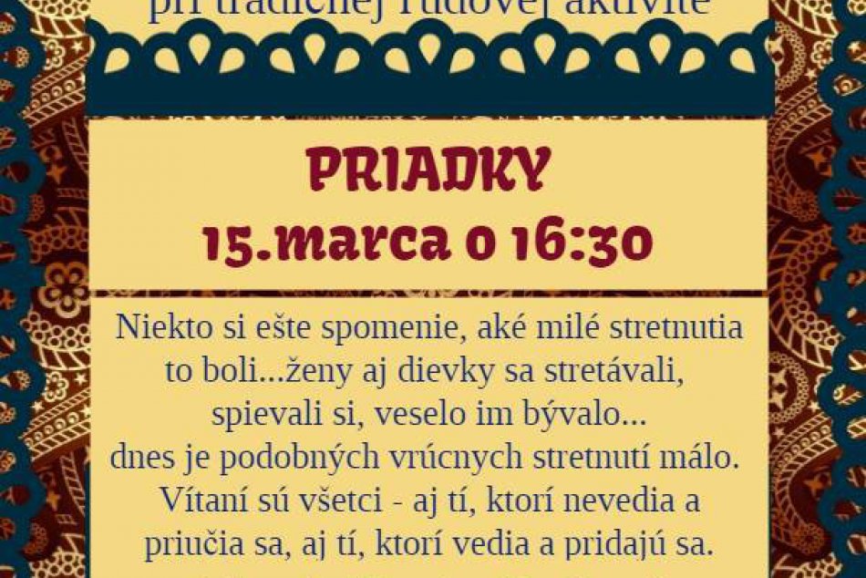 Priadky v KC Fončorda