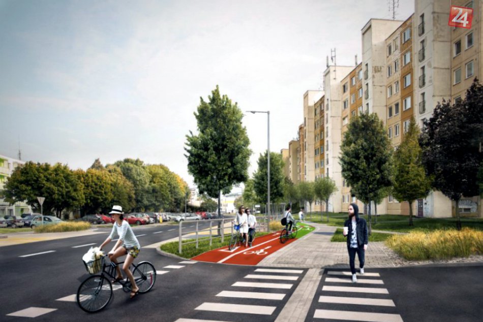 OBRAZOM: Nové vizualizácie cyklotrasy na Saleziánskej ulici