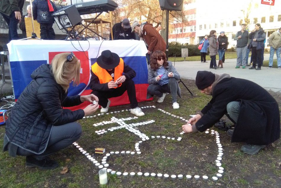V OBRAZOCH: Takto to vyzeralo na protestnom zhromaždení vo Zvolene