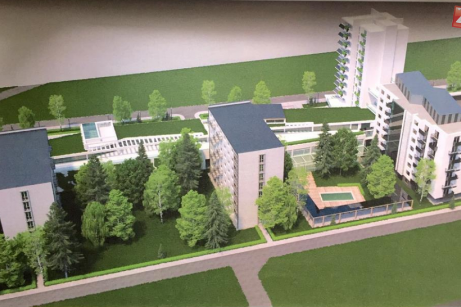 Architektonická štúdia LUČENEC - BYTOVÝ KOMPLEX na mieste bývalého internátu