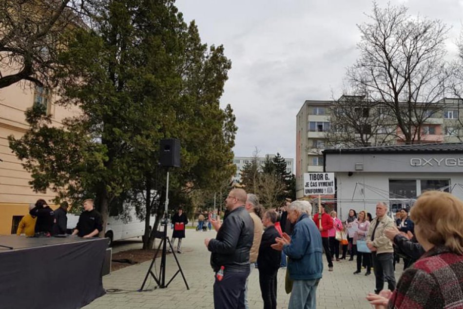 Protest v LC 5. apríl