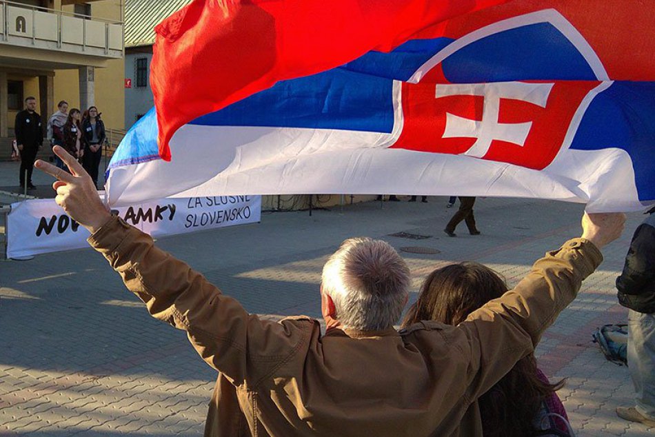 Zhromaždenie Za slušné Slovensko v Nových Zámkoch