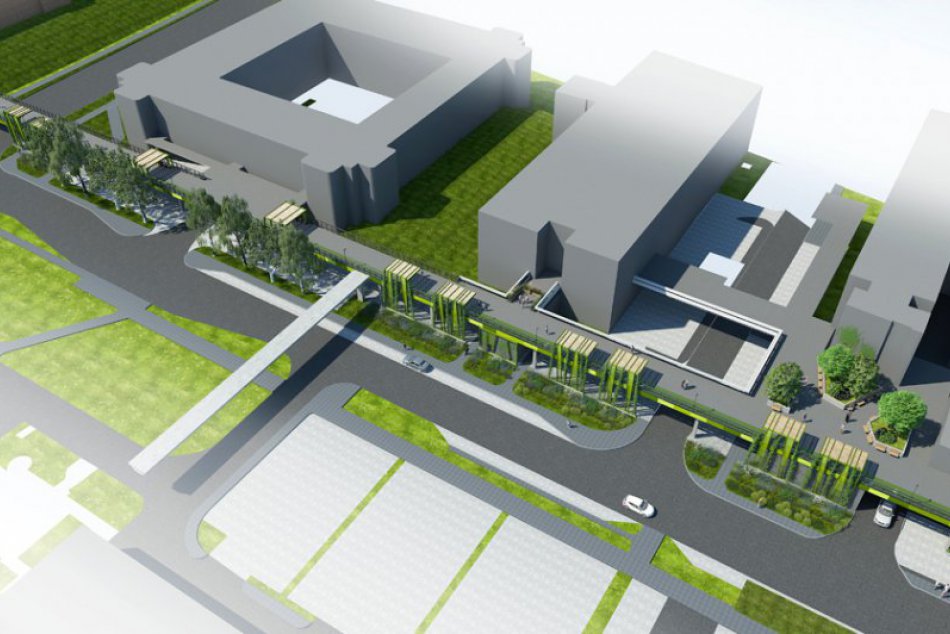 VIZUALIZÁCIA: Takáto zelená zóna má vzniknúť na známej betónovej lávke v Trnave