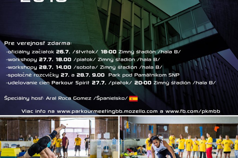 Plagát Parkour Meeting Banská Bystrica 2018