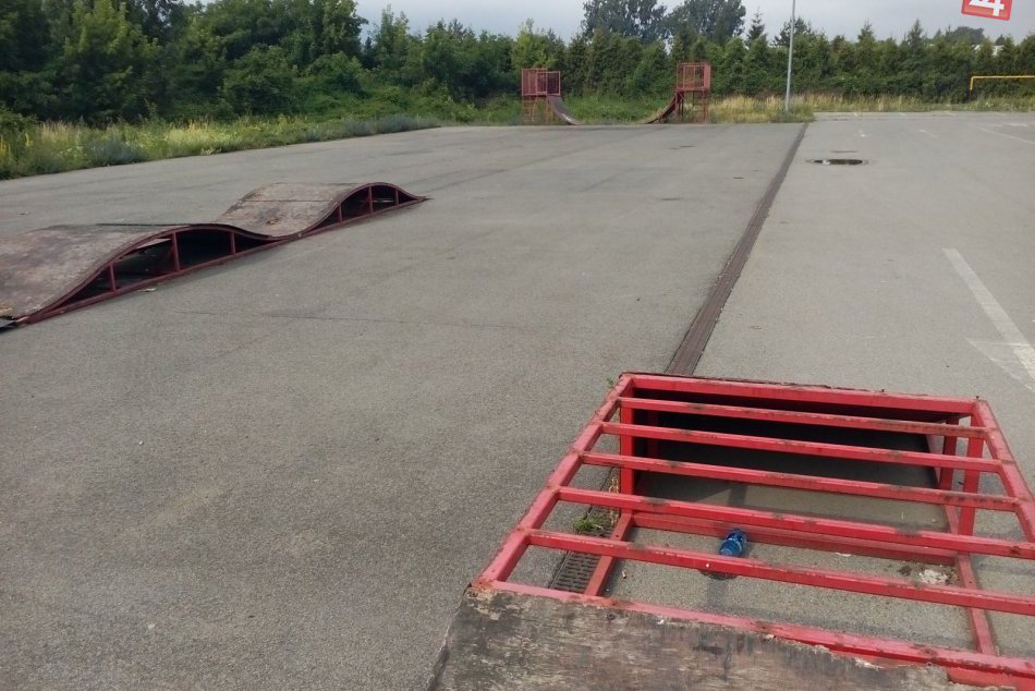 Aktuálny pohľad na skatepark v Humennom... Už onedlho sa začne jeho obnova