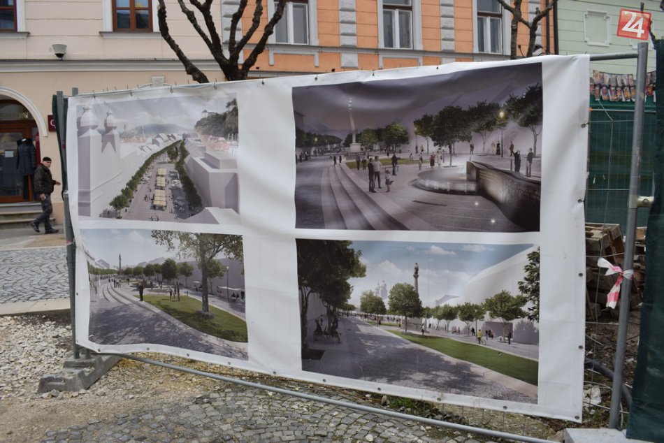 V obrazoch: Rekonštrukcia morového stĺpa v Trenčíne