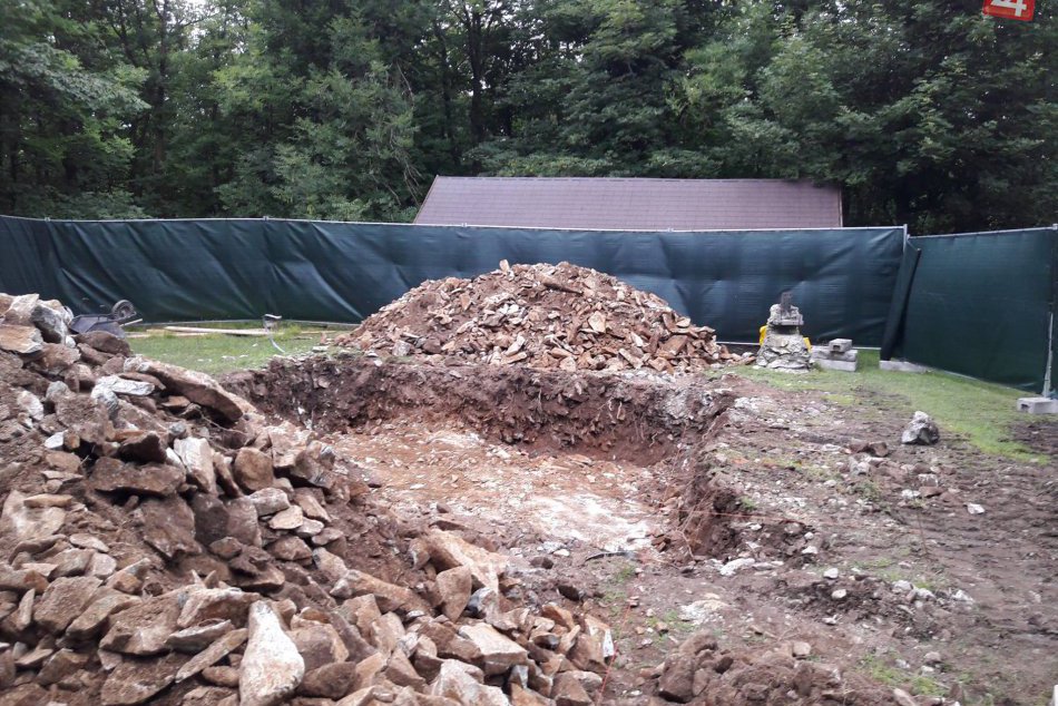 Veľká Homoľa - práce na novej rozhľadni