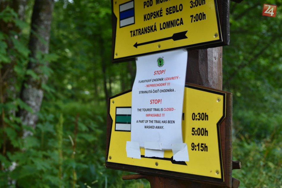 Javorová dolina po povodni 07/2018