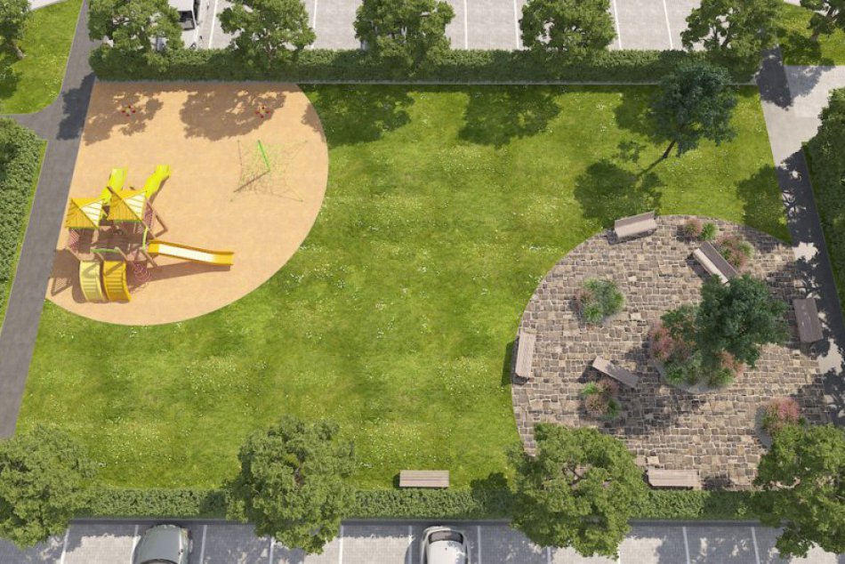 Budúce ihrisko na Zlatovskej: Kruhový vzor