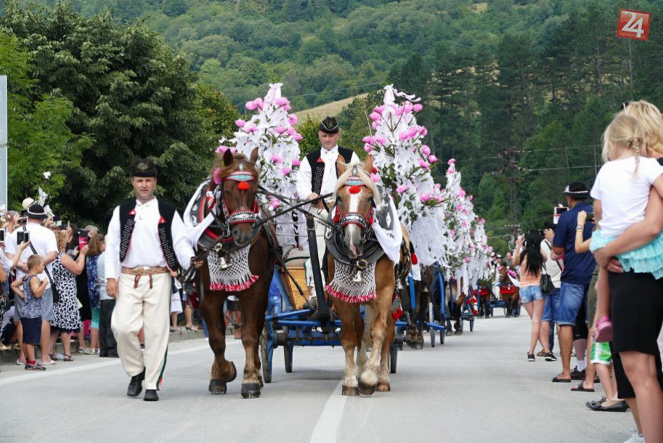 Jánošíkove dni 2018 v Terchovej: Konský vozový sprievod oslávil päťdesiatku