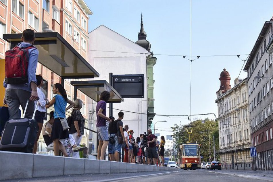 Nová zastávka na Mariánskej