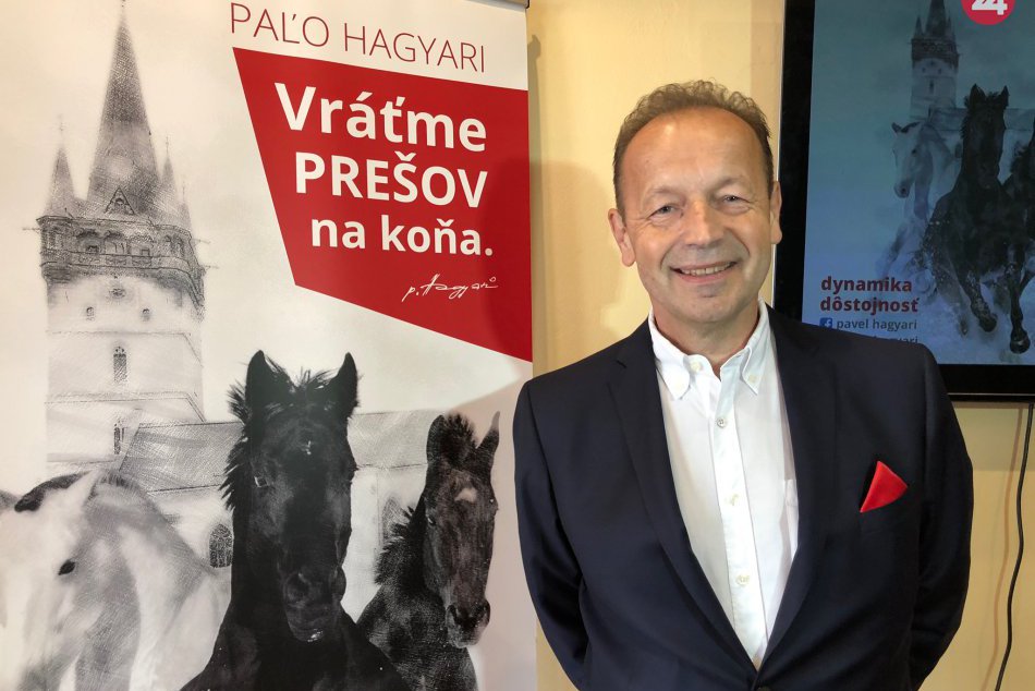 FOTO: Pavel Hagyari ohlásil svoju kandidatúru na hlavu nášho mesta
