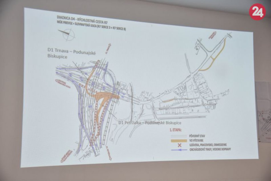 Stavba obchvatu Bratislavy