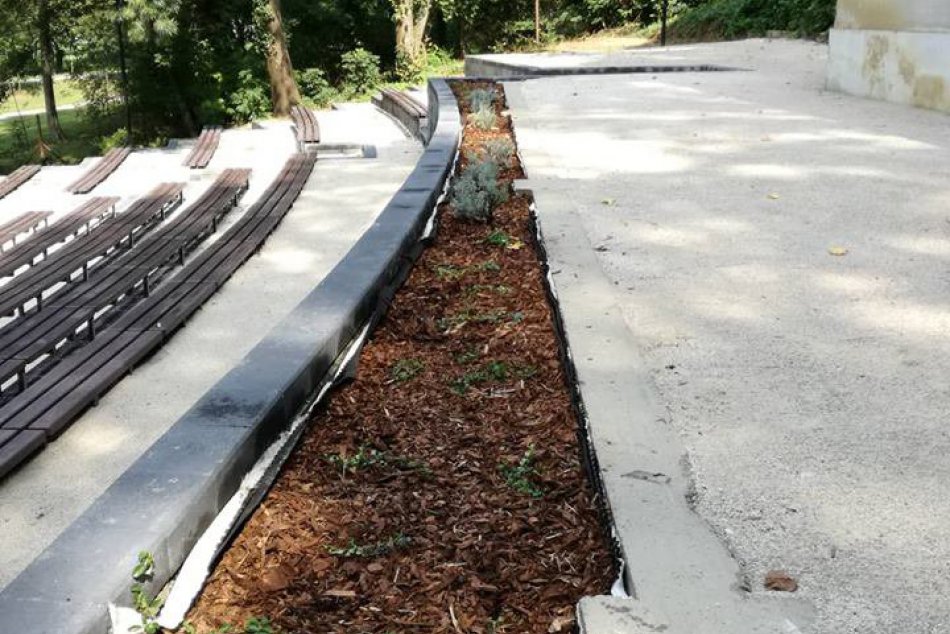 Amfiteáter v Hlohovci po rekonštrukcii sedenia