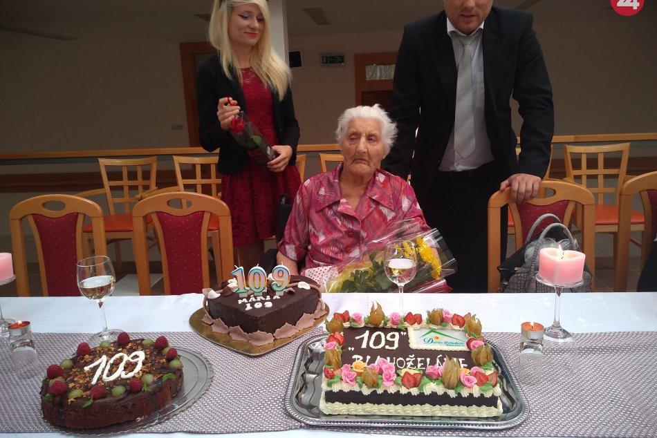 GALÉRIA: Najstaršia Slovenka oslávila v Spišskej Novej Vsi svoje 109 narodeniny