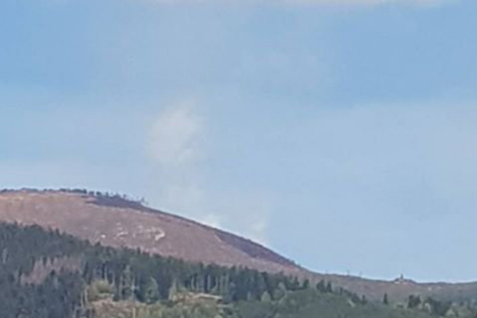 Požiar nad Polomkou