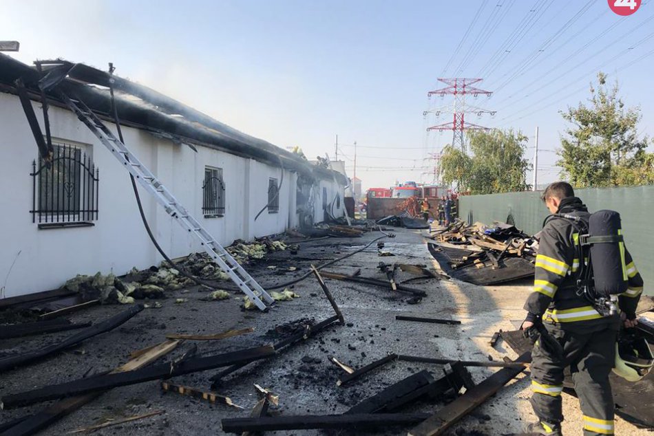 Požiar budovy na Vajnorskej