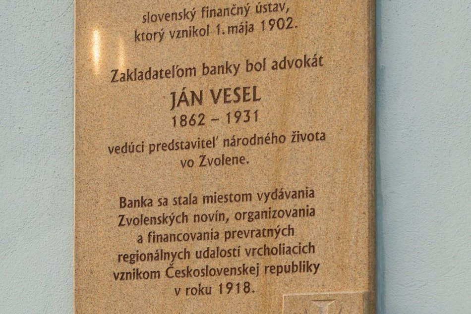 V OBRAZOCH: Dôležitosť Zvolena pri vzniku ČSR pripomína nová pamätná tabuľa