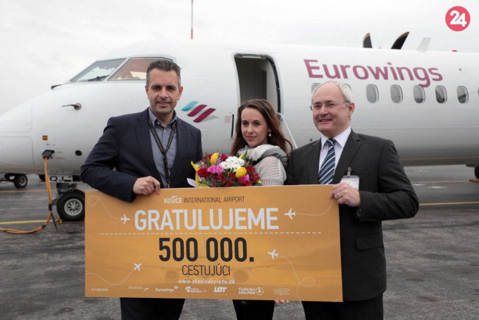 500 tisíca cestujúca na košickom letisku