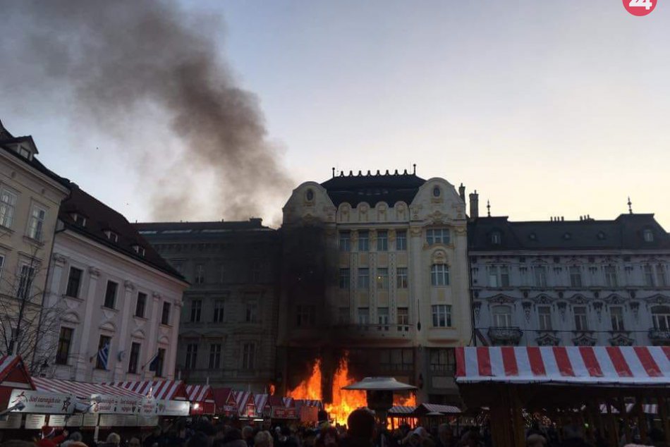 Požiar na Hlavnom námestí