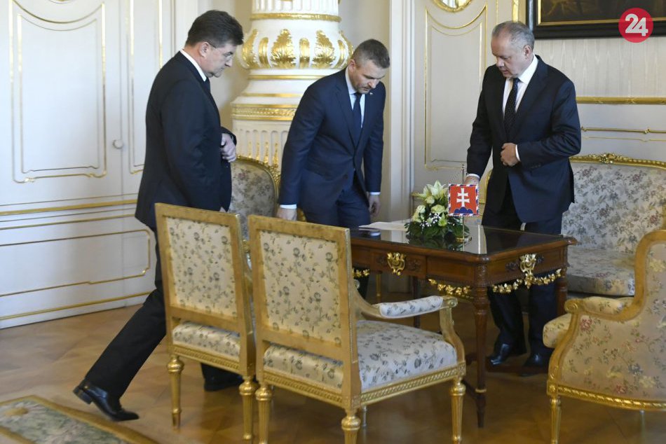 Pellegrini a Lajčák na stretnutí s Andrejom Kiskom