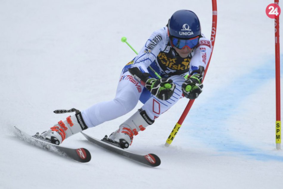 Petra Vlhová sa delí o prvé miesto s Shiffrinovou