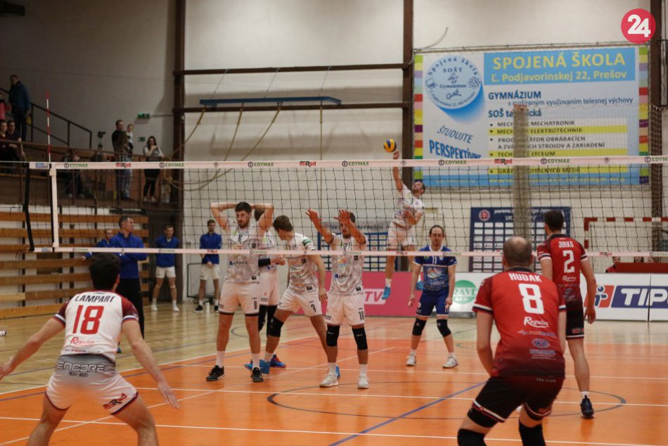Prestížny boj o body s Nitrou: Prešovskí volejbalisti odohrali päťsetovú drámu