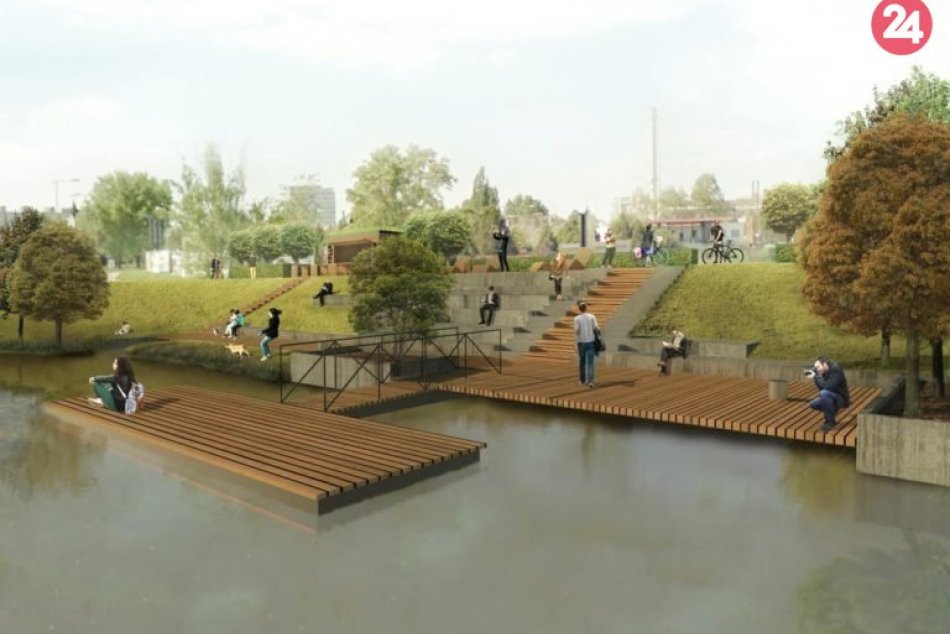 Rekreačná zóna na brehu Malého Dunaja