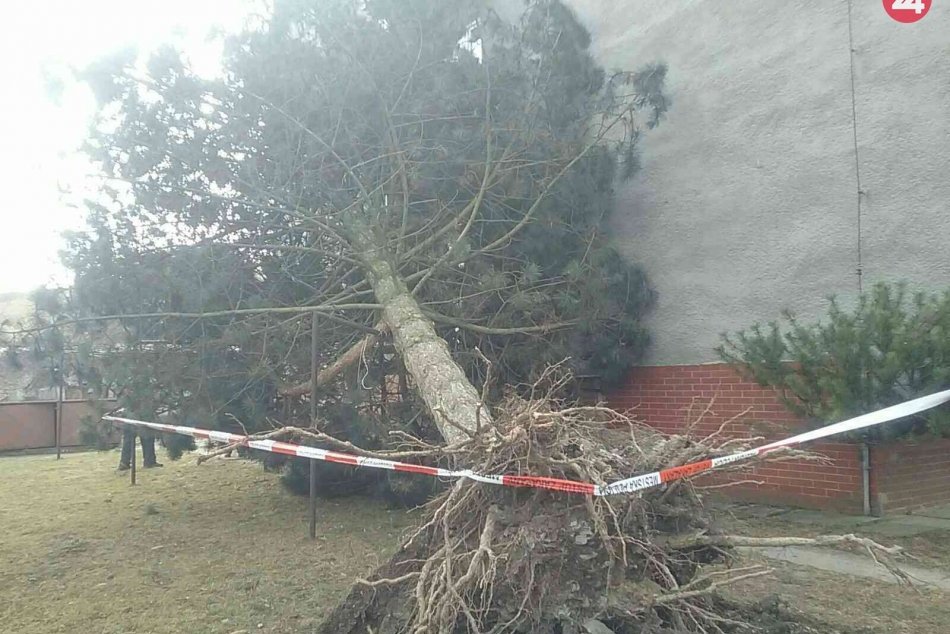 Silný vietor narobil nemalé škody