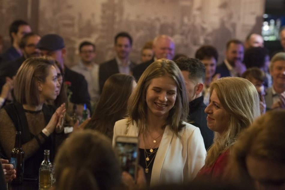 Zuzana Čaputová počas volebnej noci