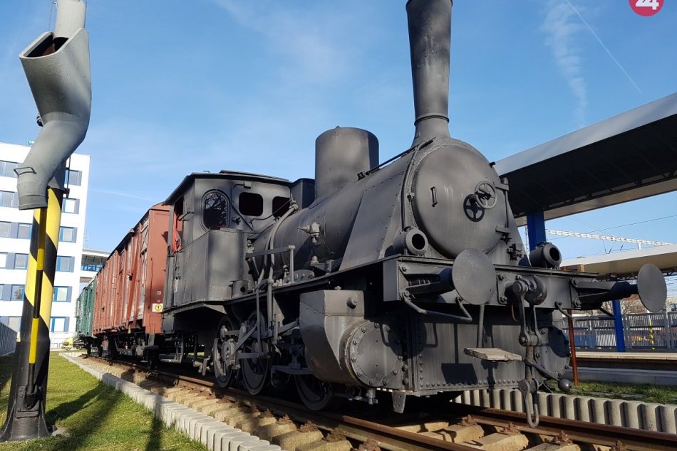 Parná lokomotíva v Trnave