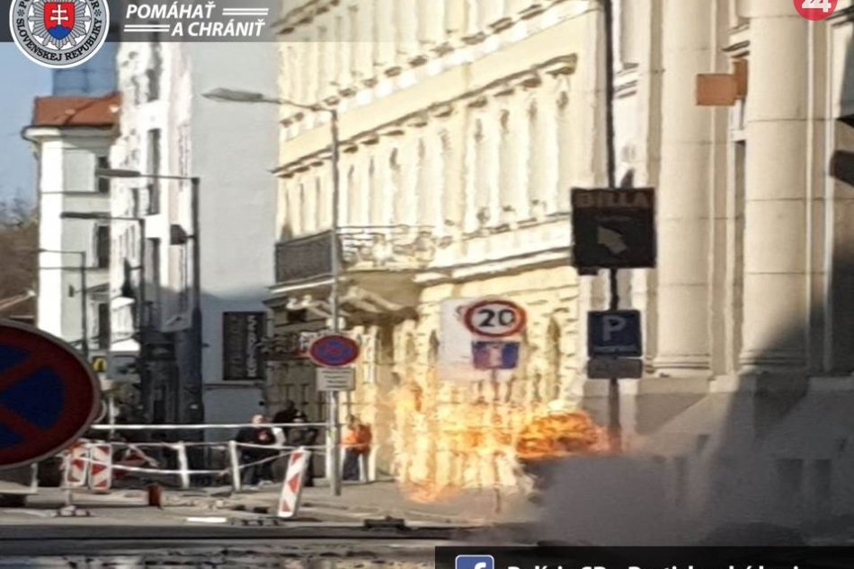 Požiar po úniku plynu, Gorkého ul.