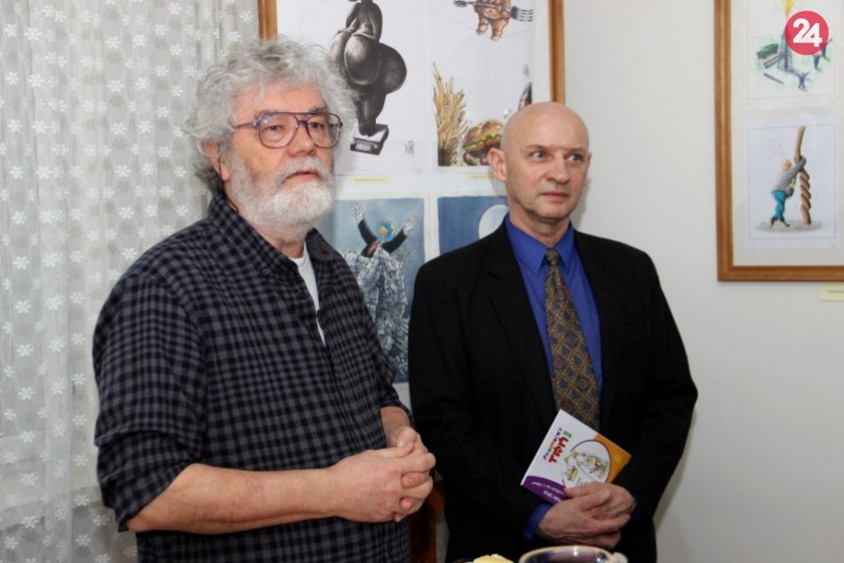 Hlohovčan vystavuje v Bratislave: Karikatúry Františka Bojničana triafajú do čie