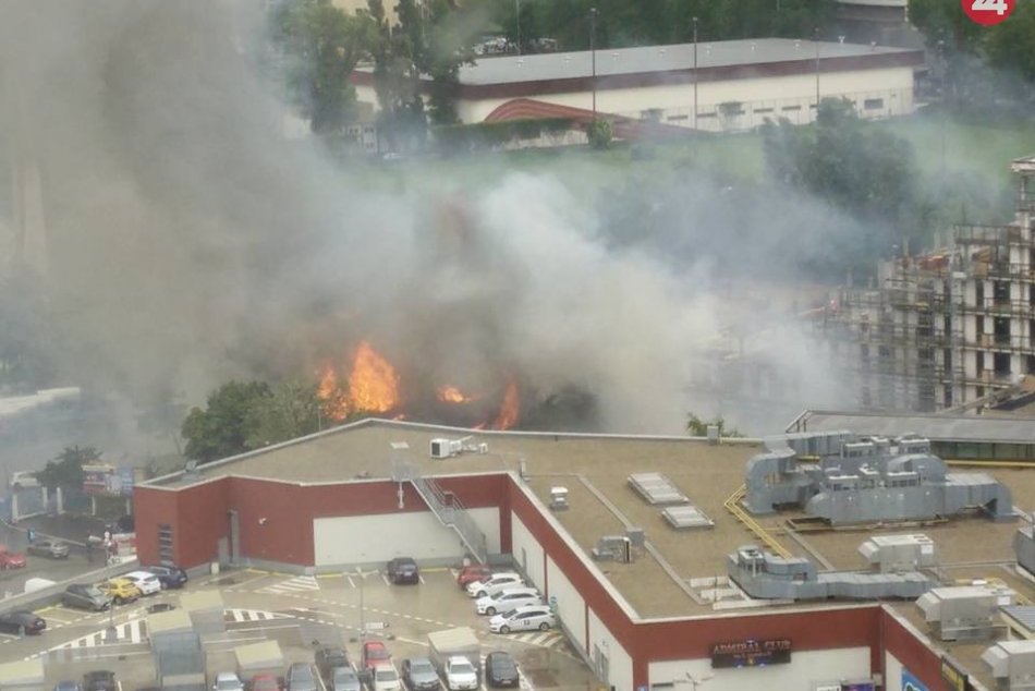 Požiar v Novom Meste