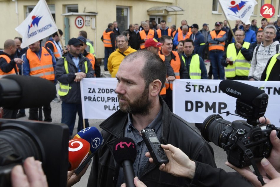 Štrajk zamestnancov DPMP: Pozrite si to zachytené v obrazoch