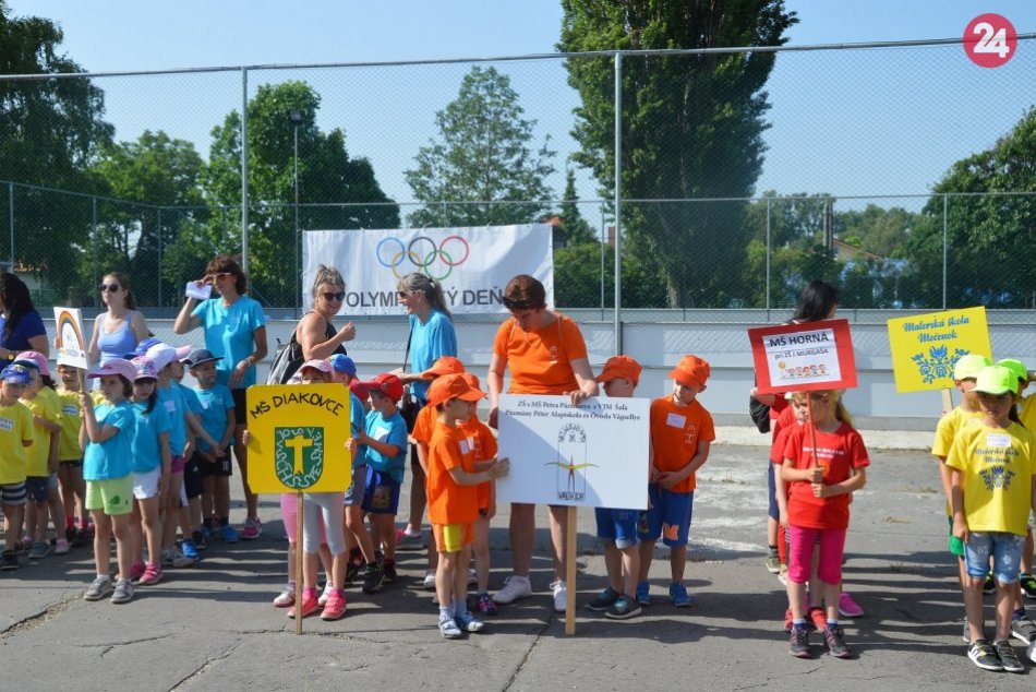 Šalianski škôlkari športovali: Návšteva malých olympionikov z okolia, FOTO