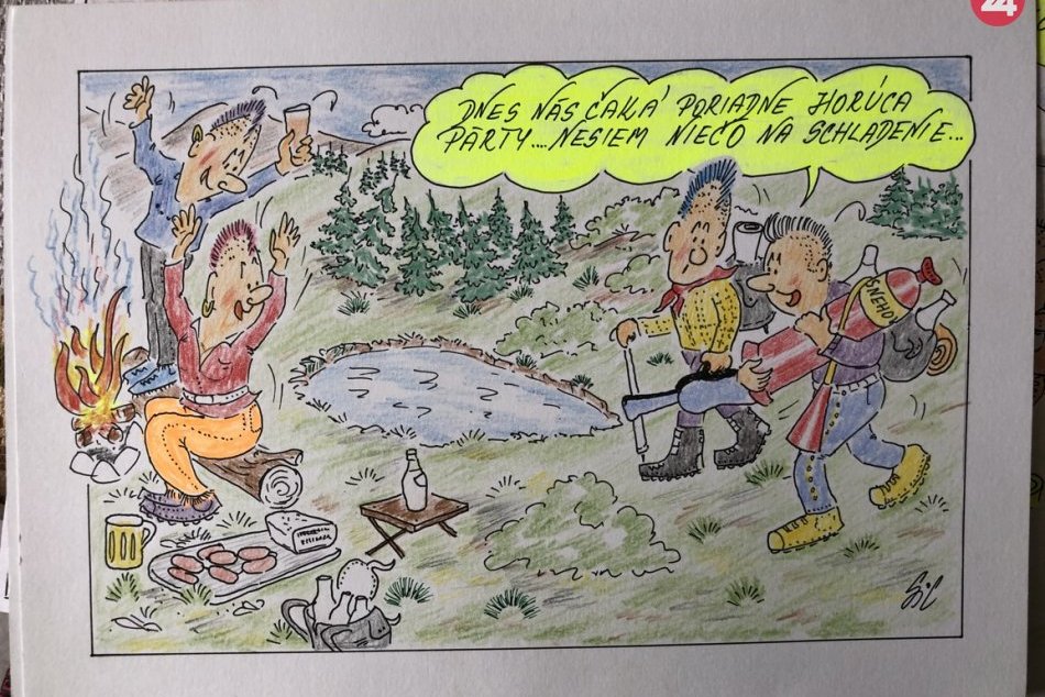 Sergius Igor Laborecký: Nakreslil už zhruba 3500 vtipov, FOTO