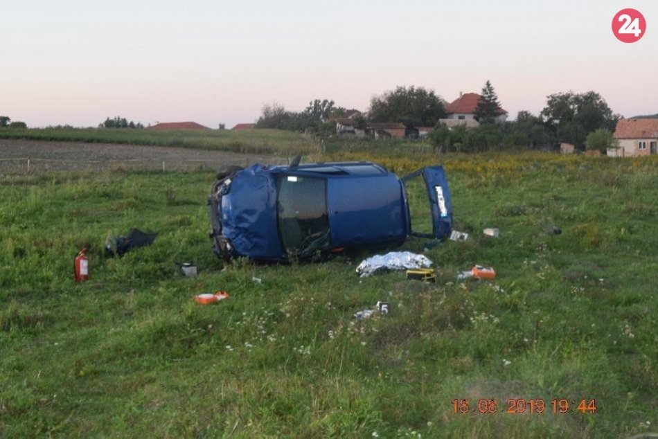 Nehoda pri obci Veľké Dravce