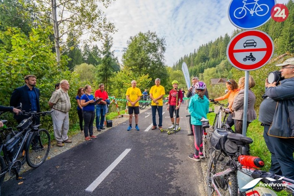 V Hrončianskej doline otvorili novú cyklocestu