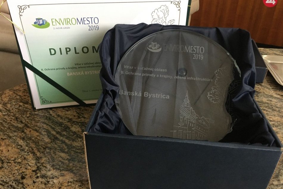 Banská Bystrica získala ocenenie v súťaži Enviromesto