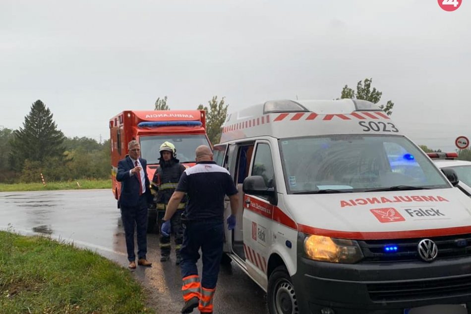 Dopravná nehoda pri obci Stráňavy